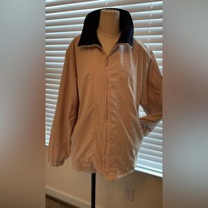 Gallery Sz M Men's Beige Zippered Jacket
